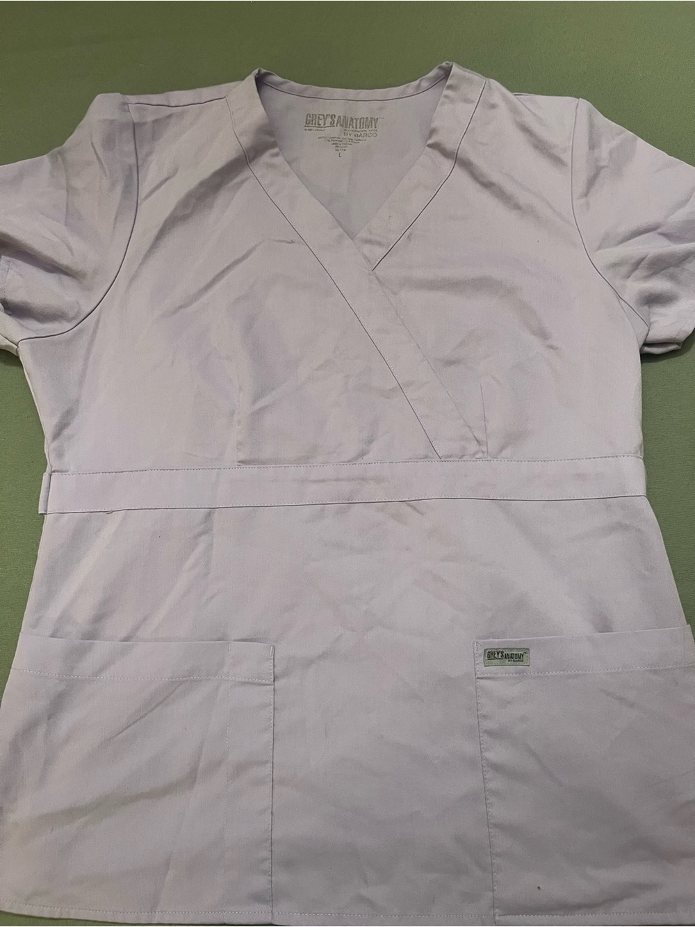 Grey's Anatomy Lavender V-Neck Scrub Top